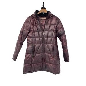Marc New York Packable Light Weight Women's puffer Coat Small Wine Gorpcore